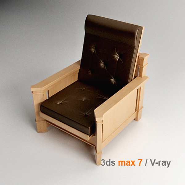 frank lloyd dana obj - Dana-Thomas Recliner by lajhar